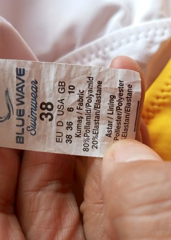 Sarı Baskılı Kadın Mayo - Görsel 4