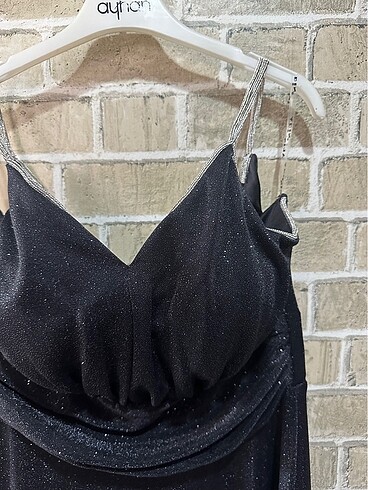 Siyah uzun abiye - Görsel 6