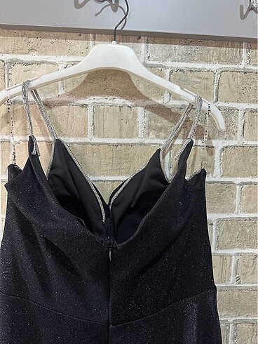 Siyah uzun abiye - Görsel 8