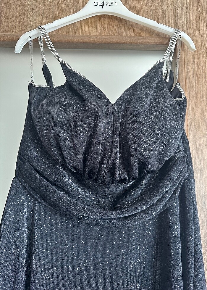 Siyah uzun abiye - Görsel 4