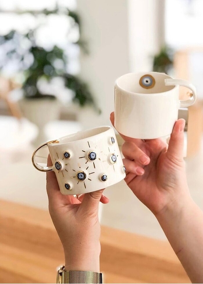 Mavi Nazar Boncuğu Mug - Görsel 2