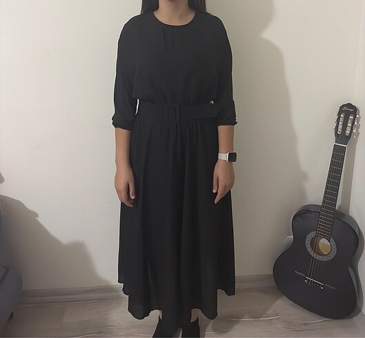 Siyah uzun elbise