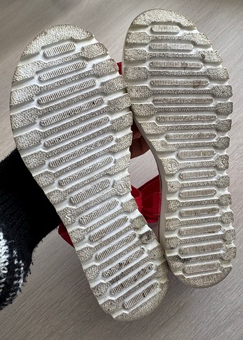 Kırmızı Kadın Dolgu Topuklu Sandalet - Görsel 7