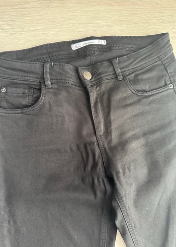 38 Beden Siyah Regular Fit Kadın Kot Pantolon