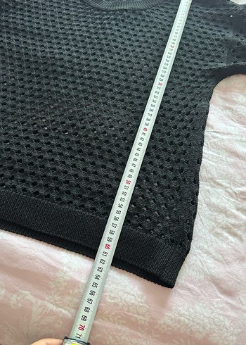 Siyah Örgü Kadın Kazak - Görsel 6