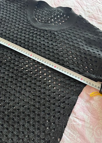 Siyah Örgü Kadın Kazak - Görsel 5
