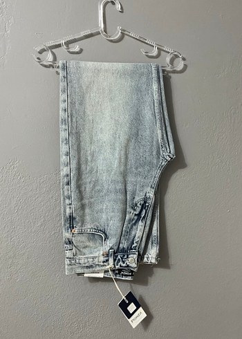 Gri Tie-Dye Kadın Denim Pantolon - Görsel 2
