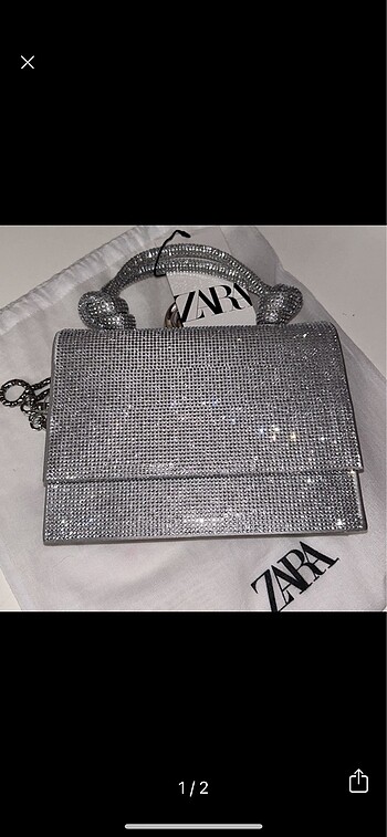 Zara Zara parlak taşlı çanta
