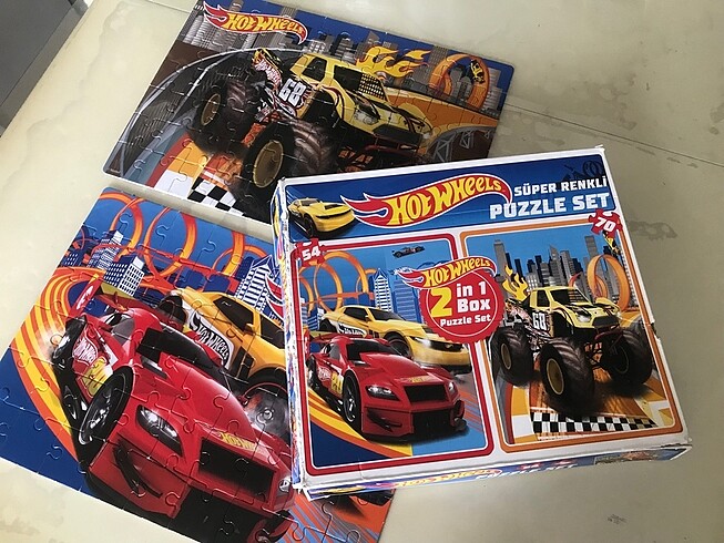 Hotwheels Puzzle Set