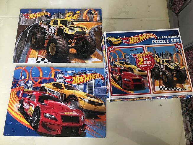 Beden Renk Hotwheels Puzzle Set