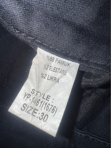 30 Beden siyah Renk Siyah hafif İspanyol paça pantalon