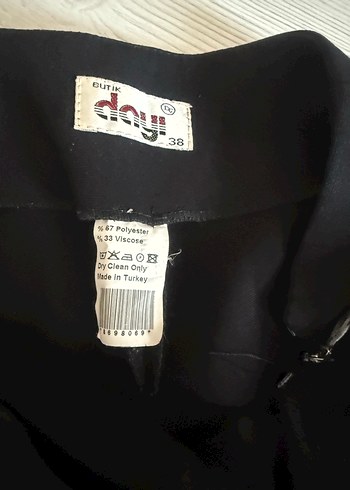 Diğer Siyah Kadın Ofis Kumaş Pantolon