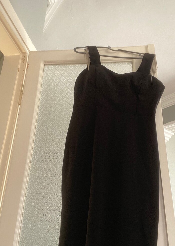 Abiye elbise kol detayı taşlı - Görsel 2