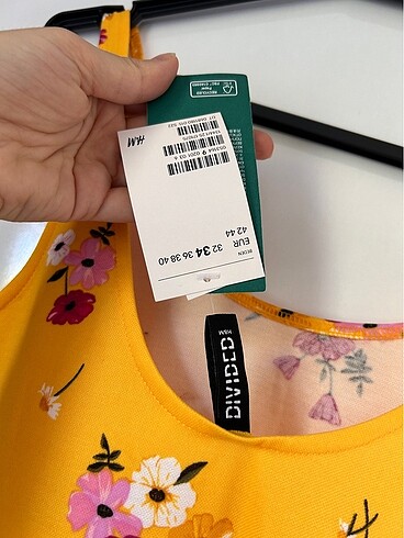xs Beden H&M çiçekli yazlık mini elbise