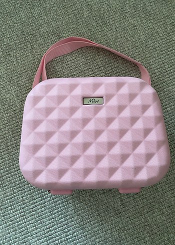 Pembe Minimalist Kadın Makyaj Çantası