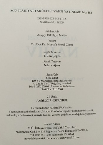 Beden Arapça Dilbilgisi Nahiv Kitabı