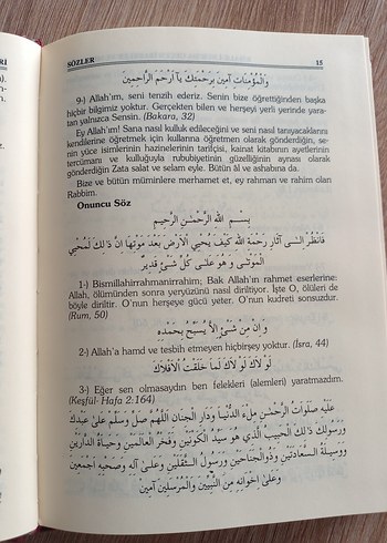  Beden Renk Risale-i Nurda Arapça,Farsça İbareler ve Ayet Hadis Mealleri