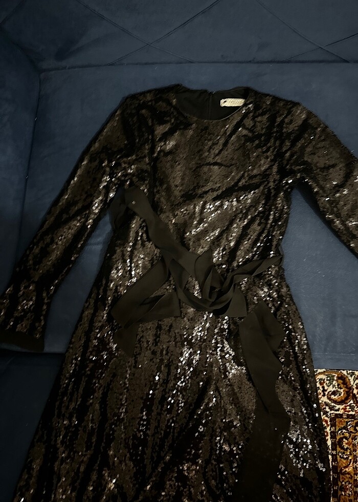 Tesettür abiye elbise uzun - Görsel 4