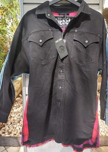 Diesel Boydan Kisa Kol Denim Ceket