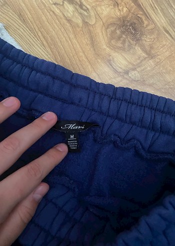 Kadın Mavi Rahat Kesim Eşofman Altı - Görsel 4