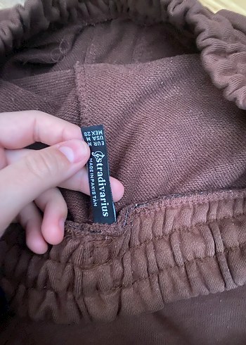 Kadın Kahverengi Süet Rahat Kesim Pantolon - Görsel 4