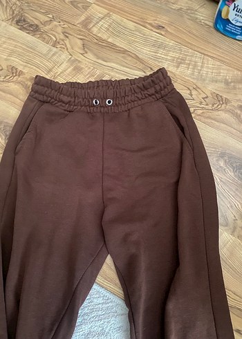 Kadın Kahverengi Süet Rahat Kesim Pantolon - Görsel 2