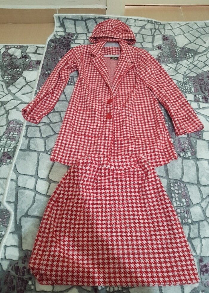 Kaz ayağı desenli takım  - Görsel 2