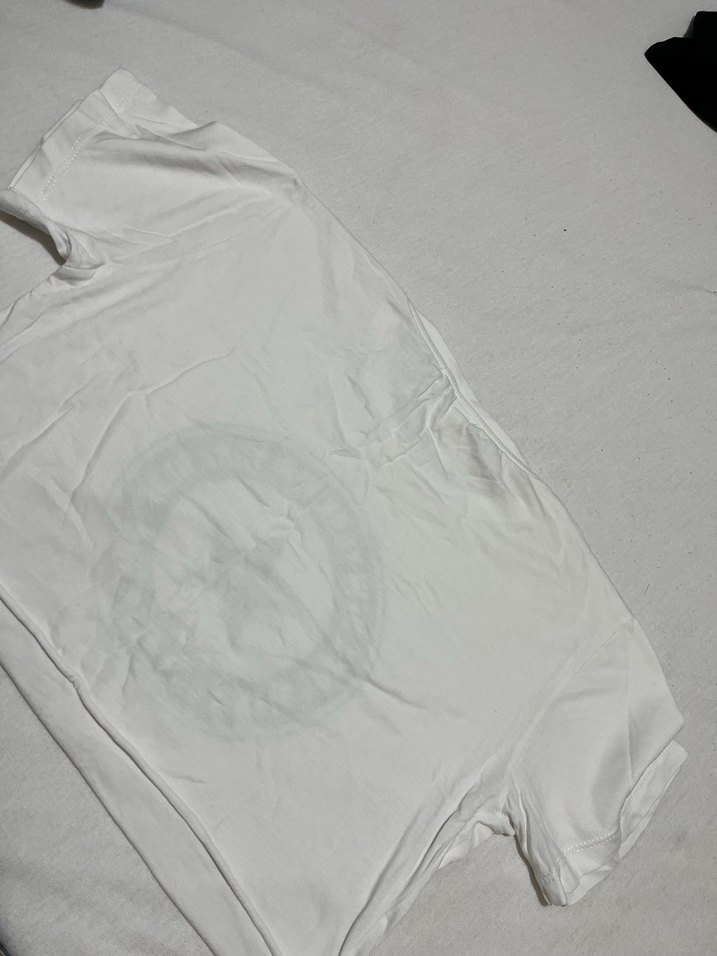 Beyaz Baskılı Kadın Tişört - Görsel 3