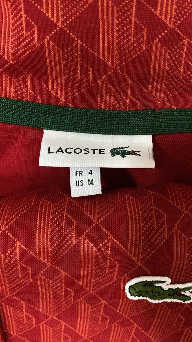 Lacoste Erkek Bordo Spor Rozet - Görsel 2