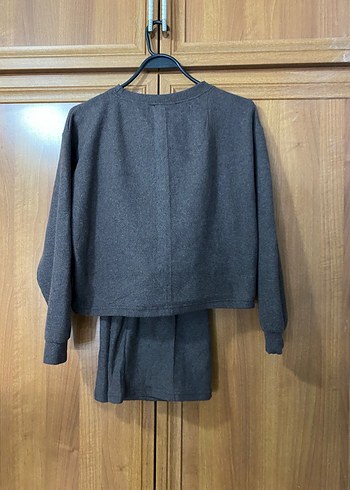 Gri Uzun Kollu Sweatshirt - Görsel 3