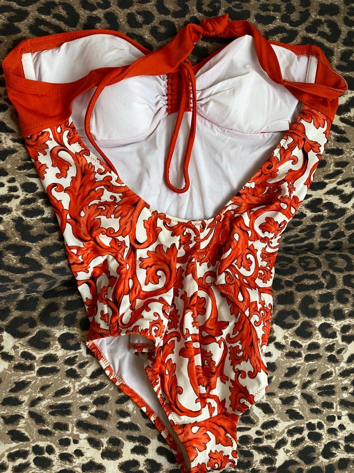 Kırmızı Desenli Bohem Mayo - Görsel 2