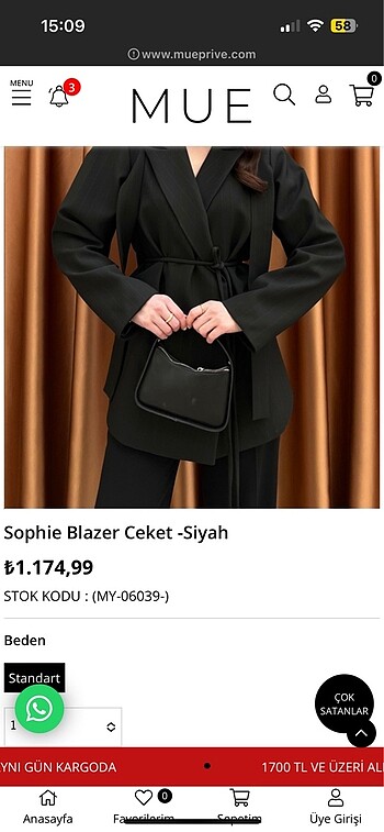diğer Beden siyah Renk Blazer ceket
