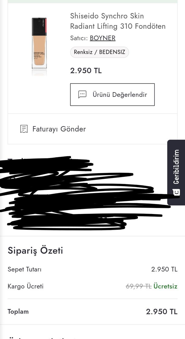 Shiseido Synchro Skin Fondöten 310 numara - Görsel 3