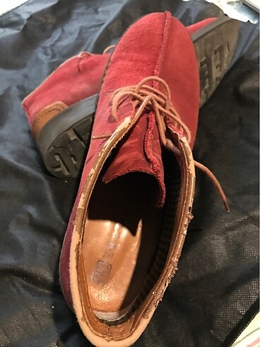 Erkek ayakkabı Kırmızı nubuk - Görsel 4