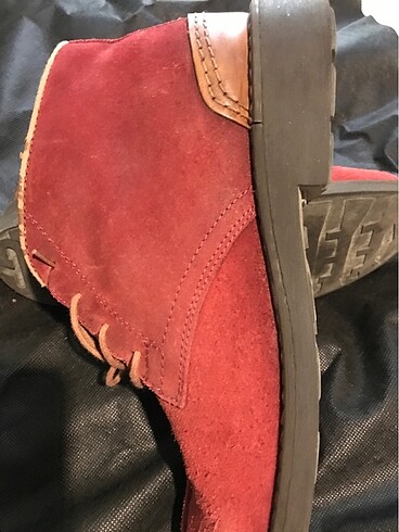 Erkek ayakkabı Kırmızı nubuk - Görsel 5