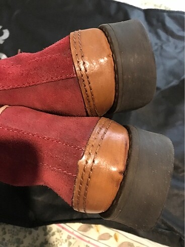 Erkek ayakkabı Kırmızı nubuk - Görsel 7
