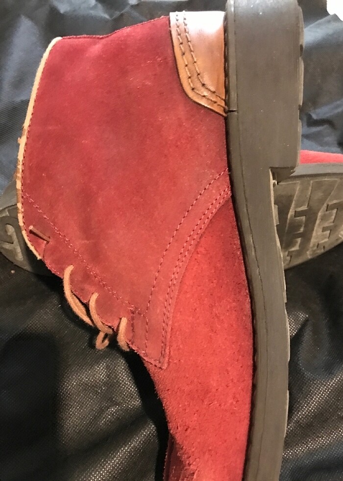 Erkek ayakkabı Kırmızı nubuk - Görsel 5