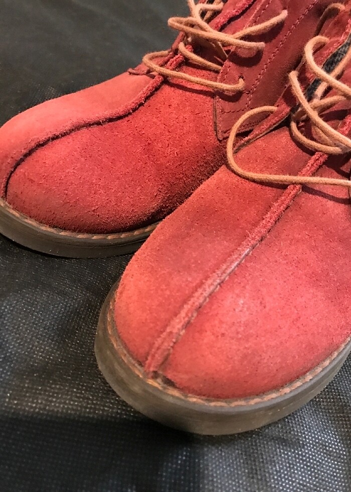 Erkek ayakkabı Kırmızı nubuk - Görsel 2