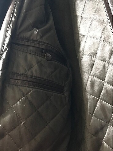 Deri erkek mont - Görsel 8