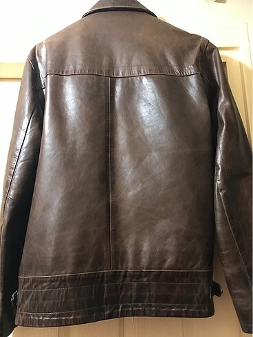 Deri erkek mont - Görsel 9