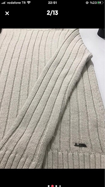 Erkek yün boğazlı kazak - Görsel 6