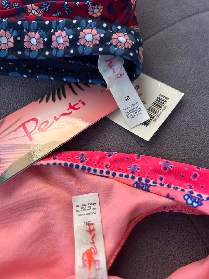 Çiçek Desenli Bohem Dantelli Bikini - Görsel 2