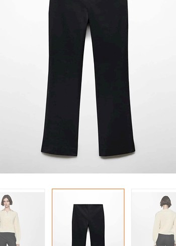 Flare keten pantalon - Görsel 3