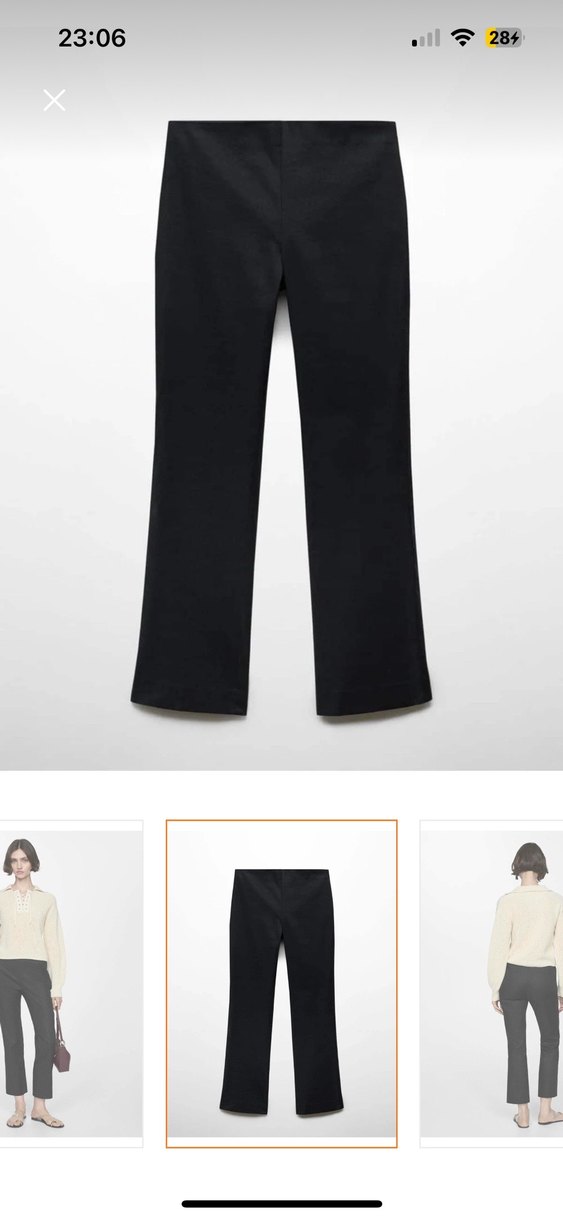 Flare keten pantalon - Görsel 3