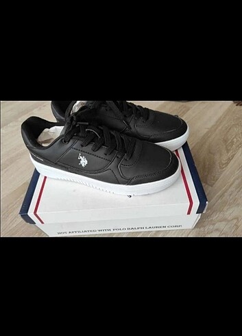 U.S Polo Assn. Us polo sneaker deri ayakkabı