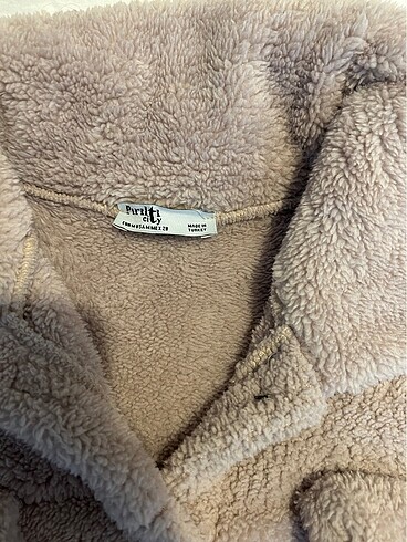 m Beden camel Renk Peluş Ceket