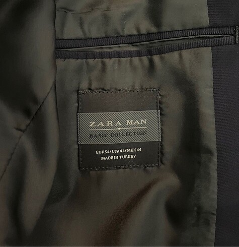 54 Beden lacivert Renk Zara Man Blazer