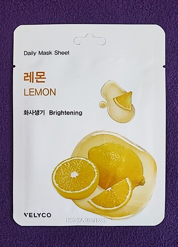 Limon Özü C Vitaminli Günlük Yüz Maskesi