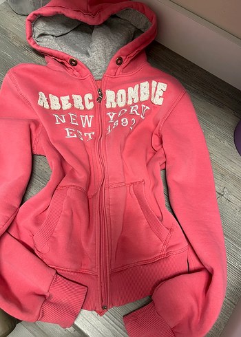 Abercrombie & Fitch Pembe Kapusonlu Sweatshirt