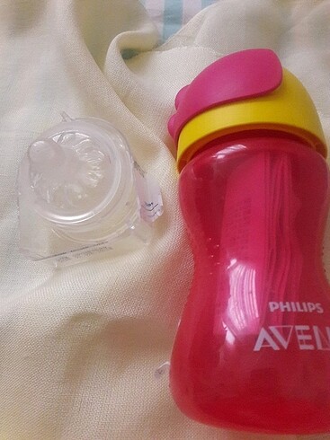 Avent pipetli suluk+avent biberon başlıgı 2li